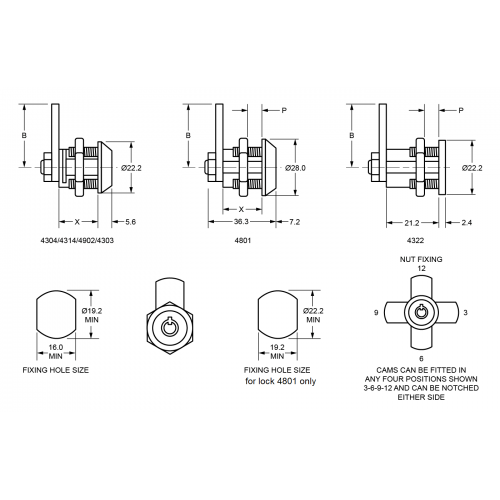 L&F lockersloten 4304